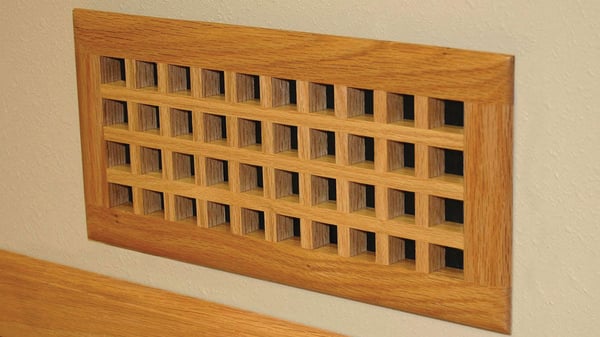 picture of a wood wall mounted vent